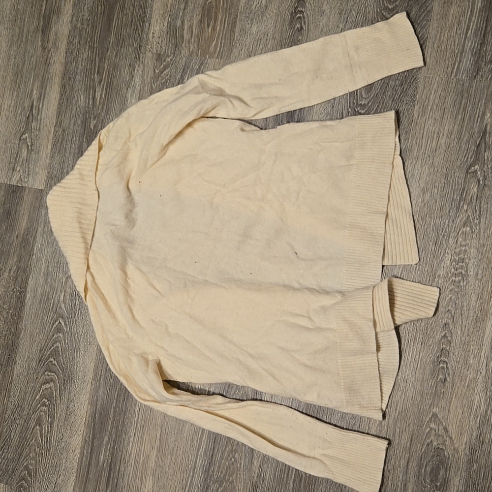 Banana Republic Cream Wool & Cashmere Blend Shawl Collar Cardigan S - Picture 3 of 3